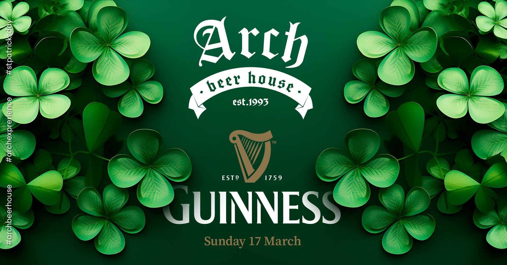 St Patrick’s Day 2024 - Arch Beer House - 17/03/2024